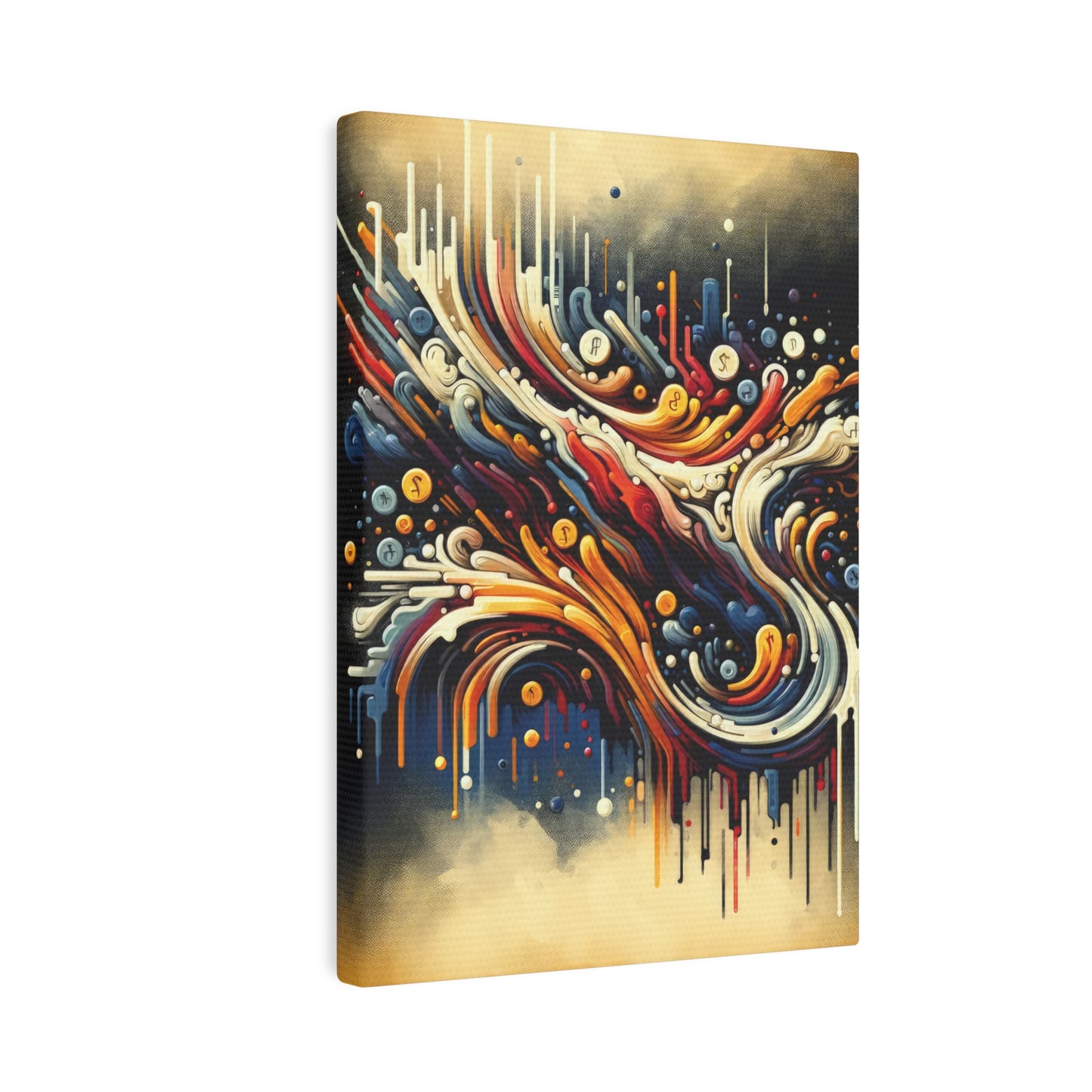 Abstract Financial Flux Canvas Photo Tile
