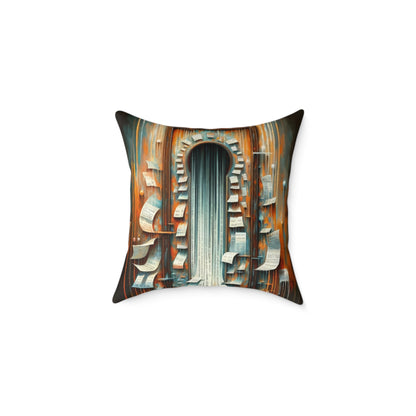Illuminated Truths Mirror Spun Polyester Pillow