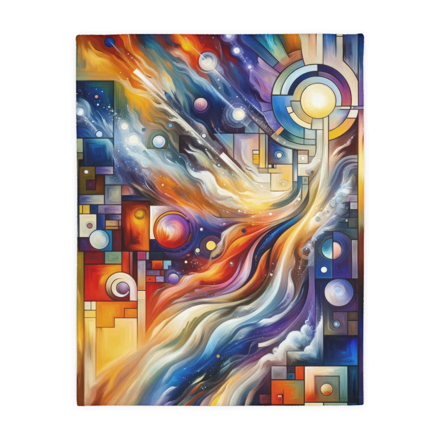 Cosmic Tachism Alchemy Velveteen Microfiber Blanket (Two-sided print)