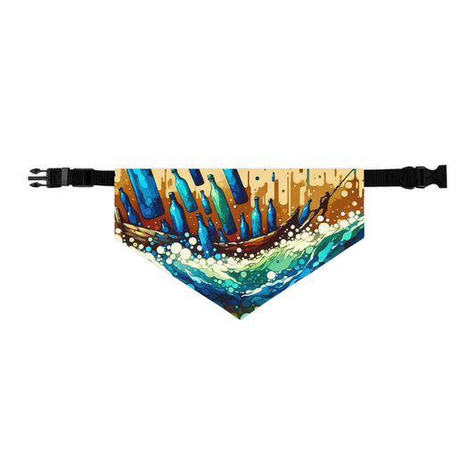 Oceanic Bottle Rescue Pet Bandana Collar