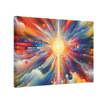Kaleidoscopic Tachism Breath Canvas Photo Tile