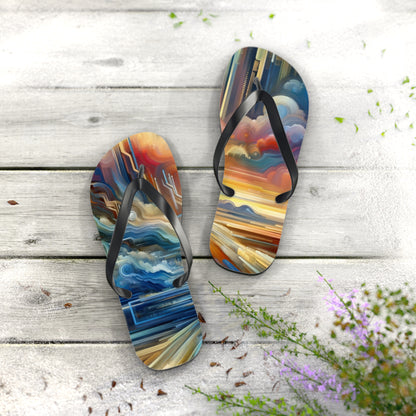 Eternal Digital Meditation Flip Flops