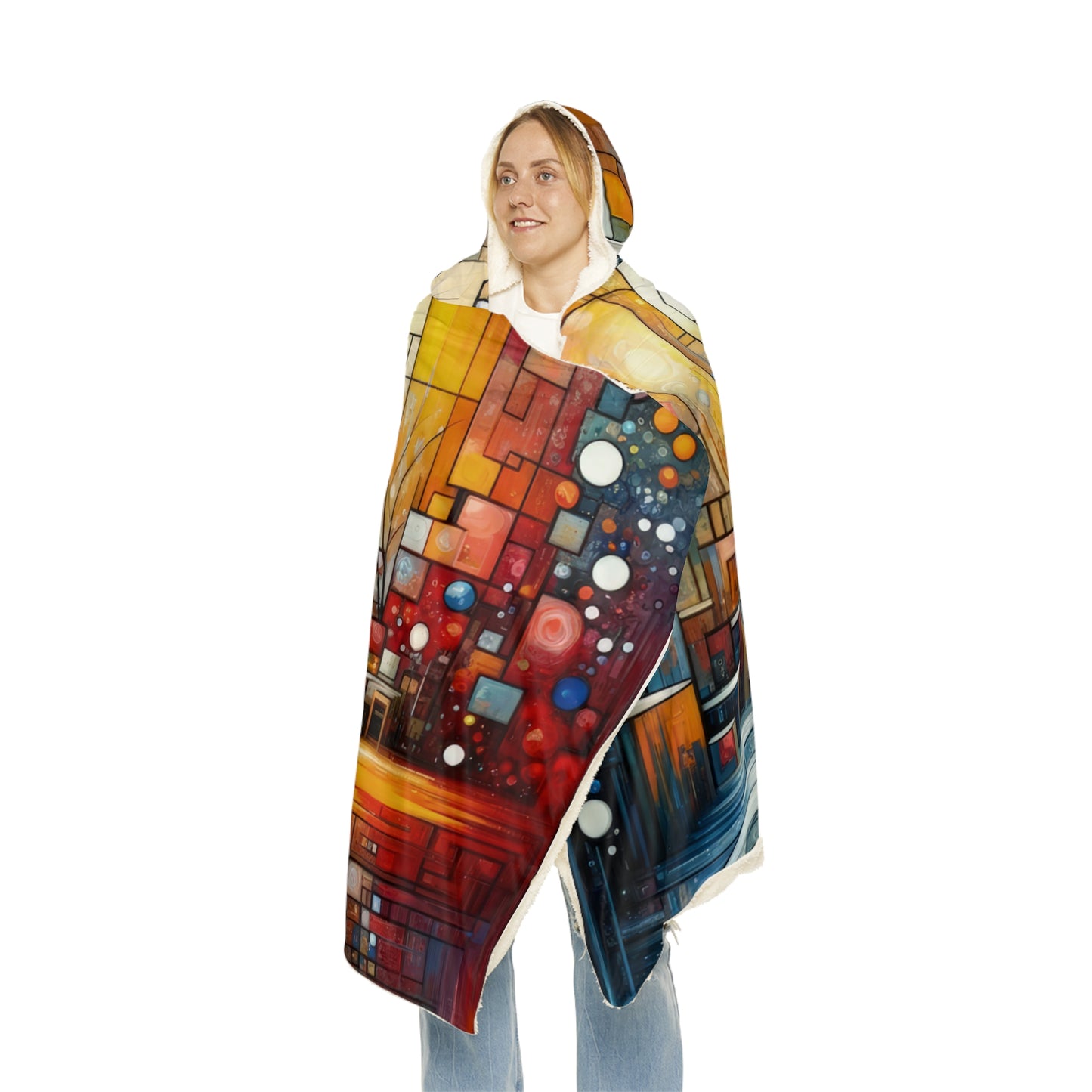 Reflective Habitation Art Snuggle Blanket