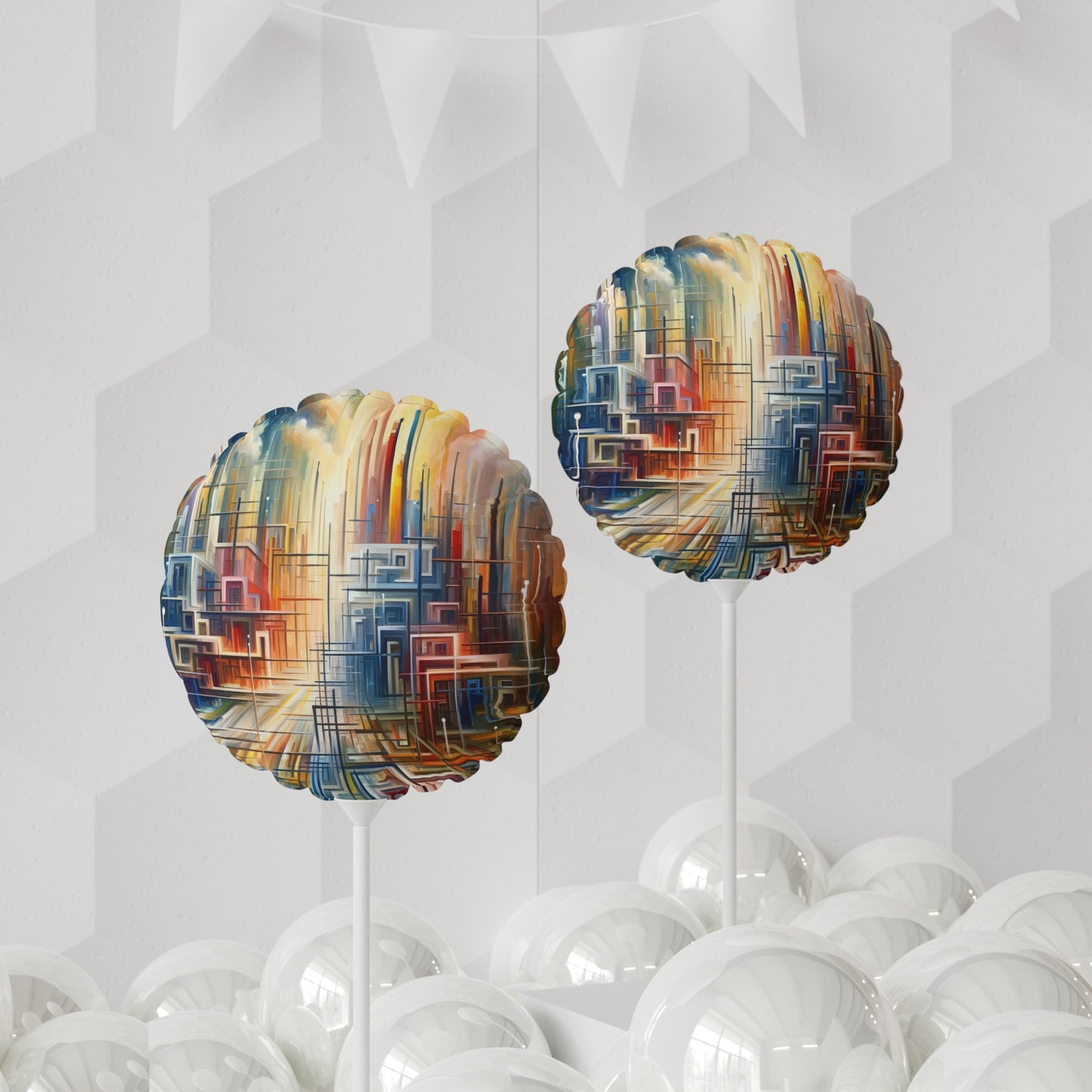 Urban Flow Interconnectedness Balloon (Round and Heart-shaped), 11"