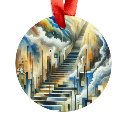 Visionary Evolutionary Progress Acrylic Ornament with Ribbon