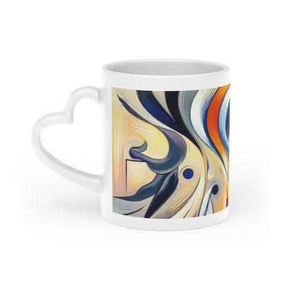 Wisdom Dance Inquiry Heart-Shaped Mug