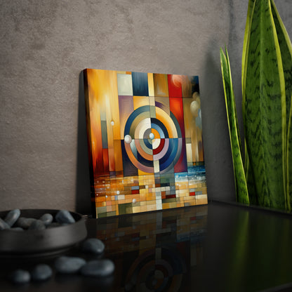 Oneness Through Tachism Canvas Photo Tile