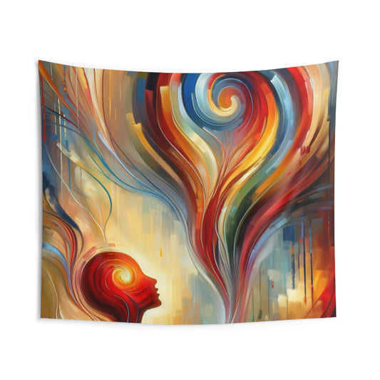 Empathetic Spiral Dialogue Indoor Wall Tapestries