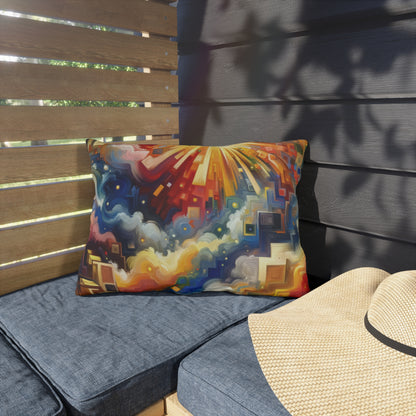 Abundant Resources Burst Outdoor Pillows