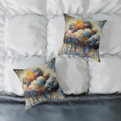 Cloud Community Crafting Spun Polyester Pillow