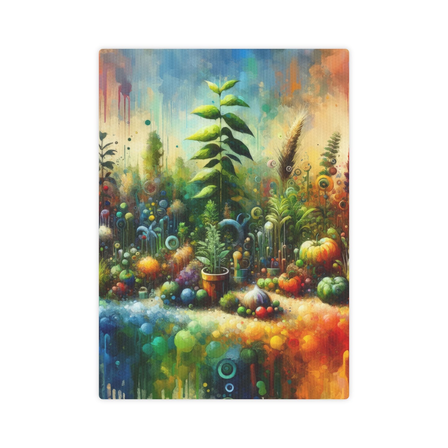 Communal Garden Microcosm Canvas Photo Tile