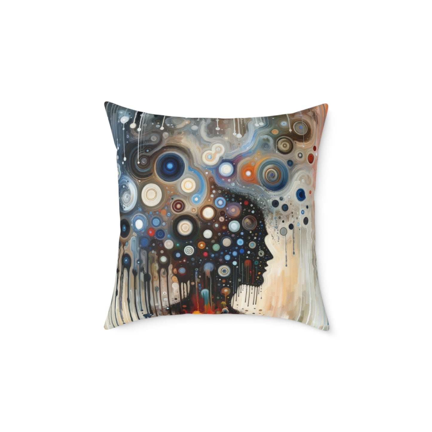 Universal Personal Tachism Spun Polyester Pillow