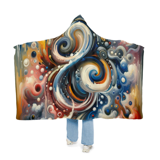 Paradoxical Embrace Tachism Snuggle Blanket