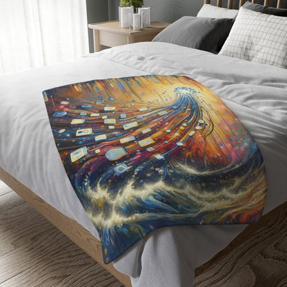Digital Tapestry Weaving Velveteen Microfiber Blanket (Two-sided print)