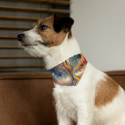 Choices Tachism Canvas Pet Bandana Collar