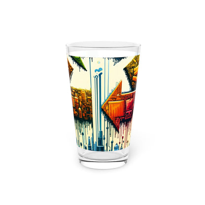 Upcycling Lifecycle Artistry Pint Glass, 16oz