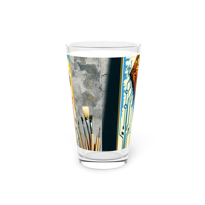 Upcycling Lifecycle Artistry Pint Glass, 16oz