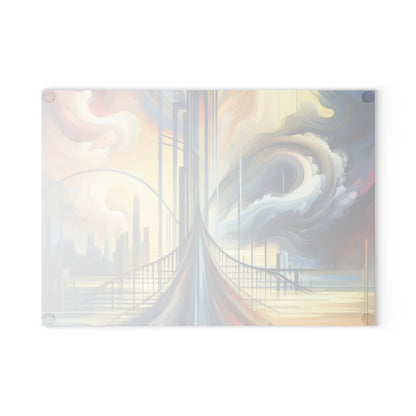 Conscious Bridge Tachism Glass Cutting Board