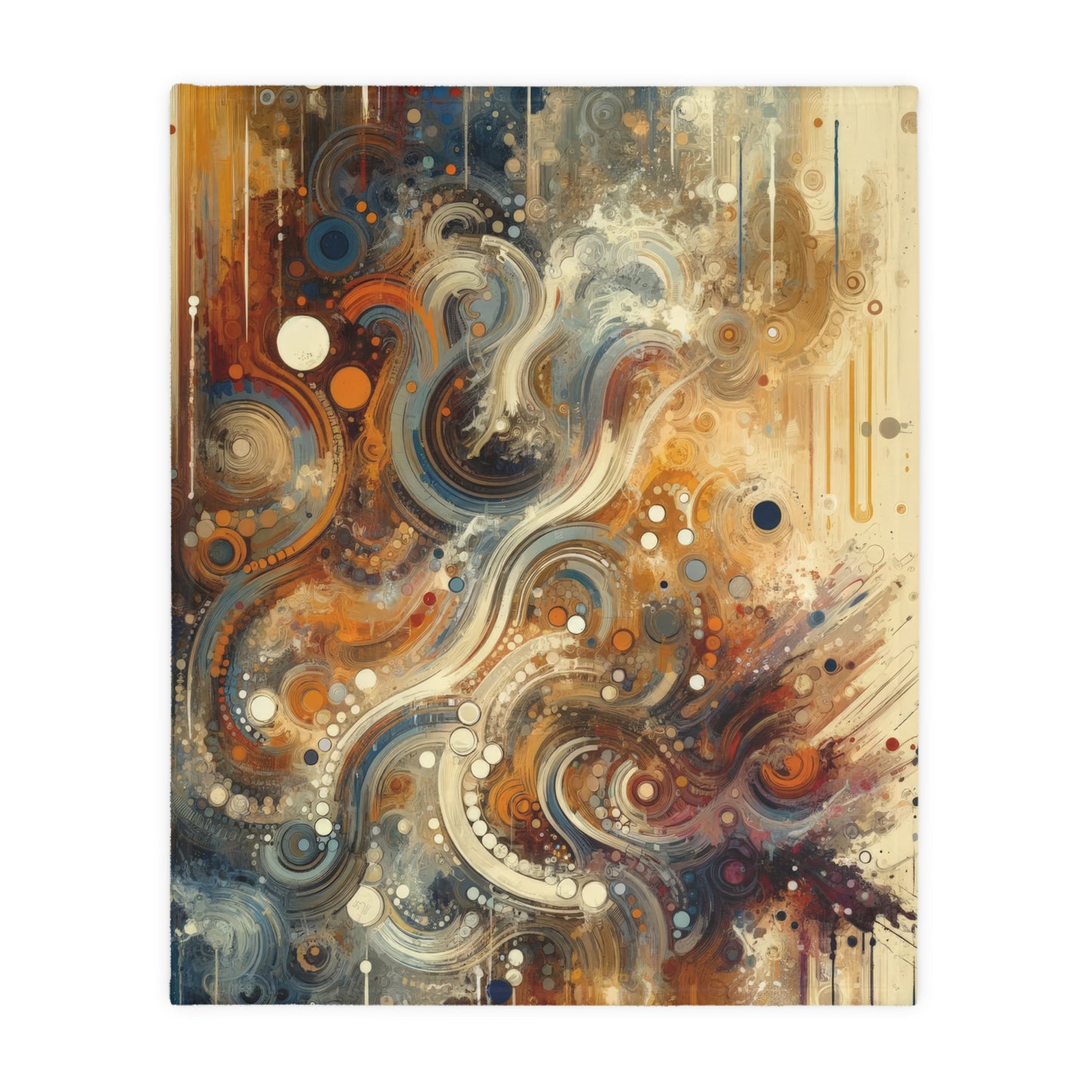 Dynamic Cultural Mosaic Velveteen Microfiber Blanket (Two-sided print)