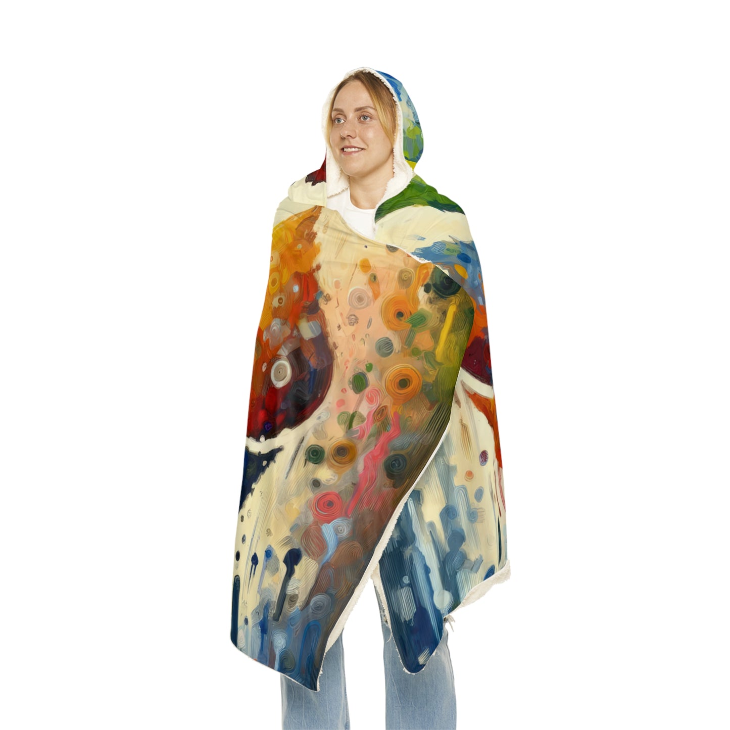 Sustainable Transformation Tachism Snuggle Blanket