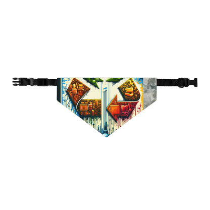 Upcycling Lifecycle Artistry Pet Bandana Collar