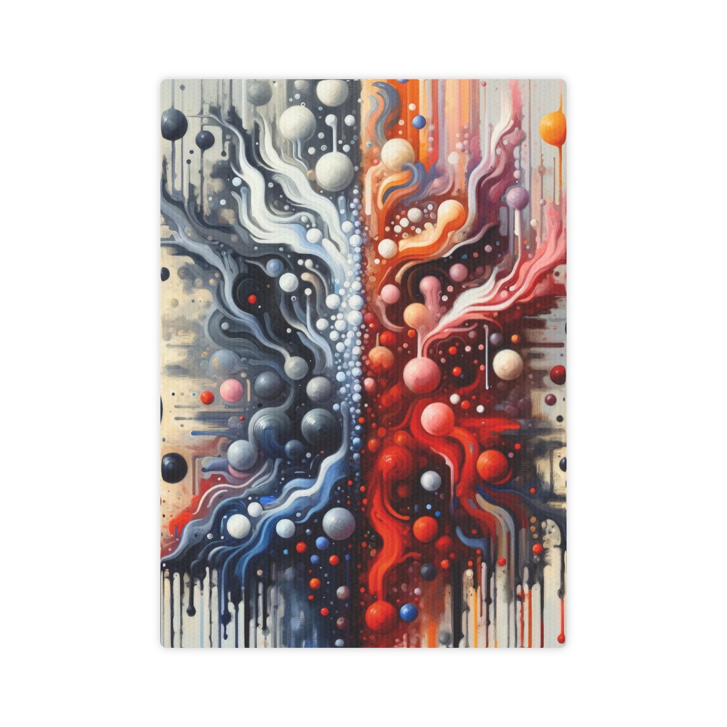 Symbiotic Exchange Abstract Canvas Photo Tile