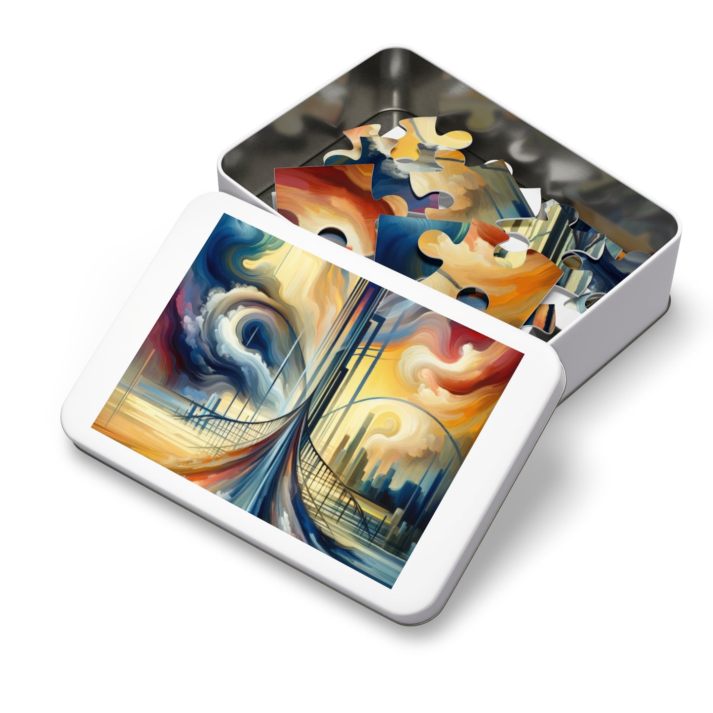 Conscious Bridge Tachism Jigsaw Puzzle (30, 110, 252, 500,1000-Piece)