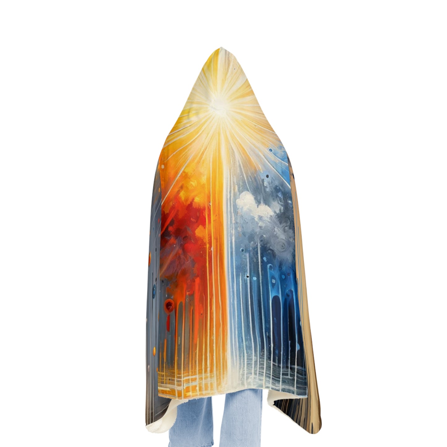 Luminous Abstract Tachism Snuggle Blanket