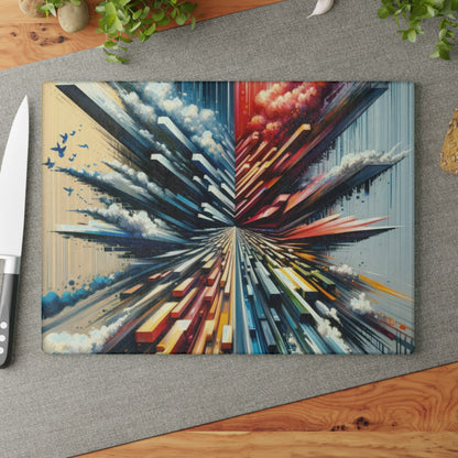 Rapid Perspective Shift Glass Cutting Board