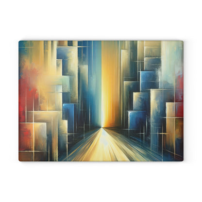 Echoes Dissolving Light Glass Cutting Board