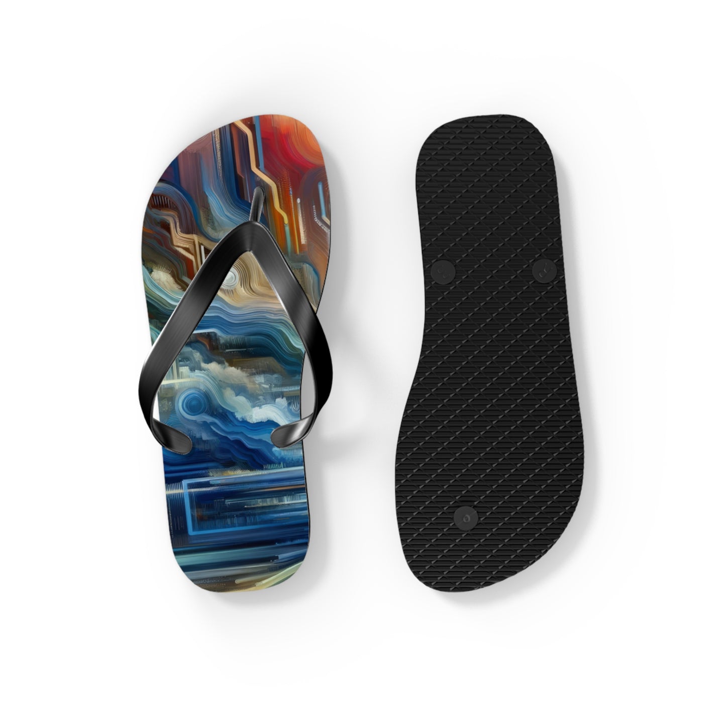 Eternal Digital Meditation Flip Flops