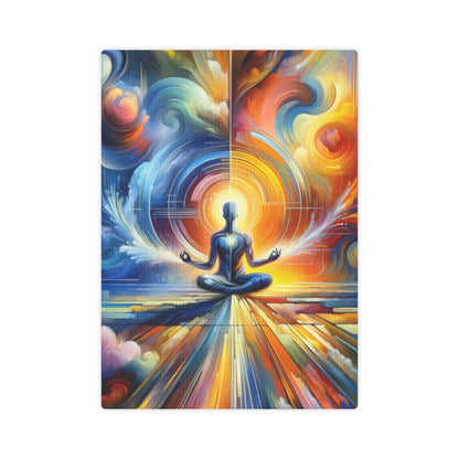 Techno Spiritual Synthesis Canvas Photo Tile