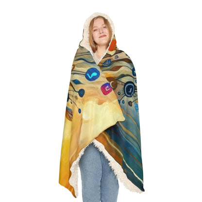 Reflective Digital Meditation Snuggle Blanket