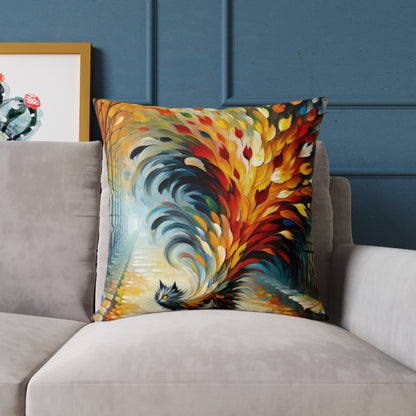 Autumn Whirlwind Escape Spun Polyester Pillow