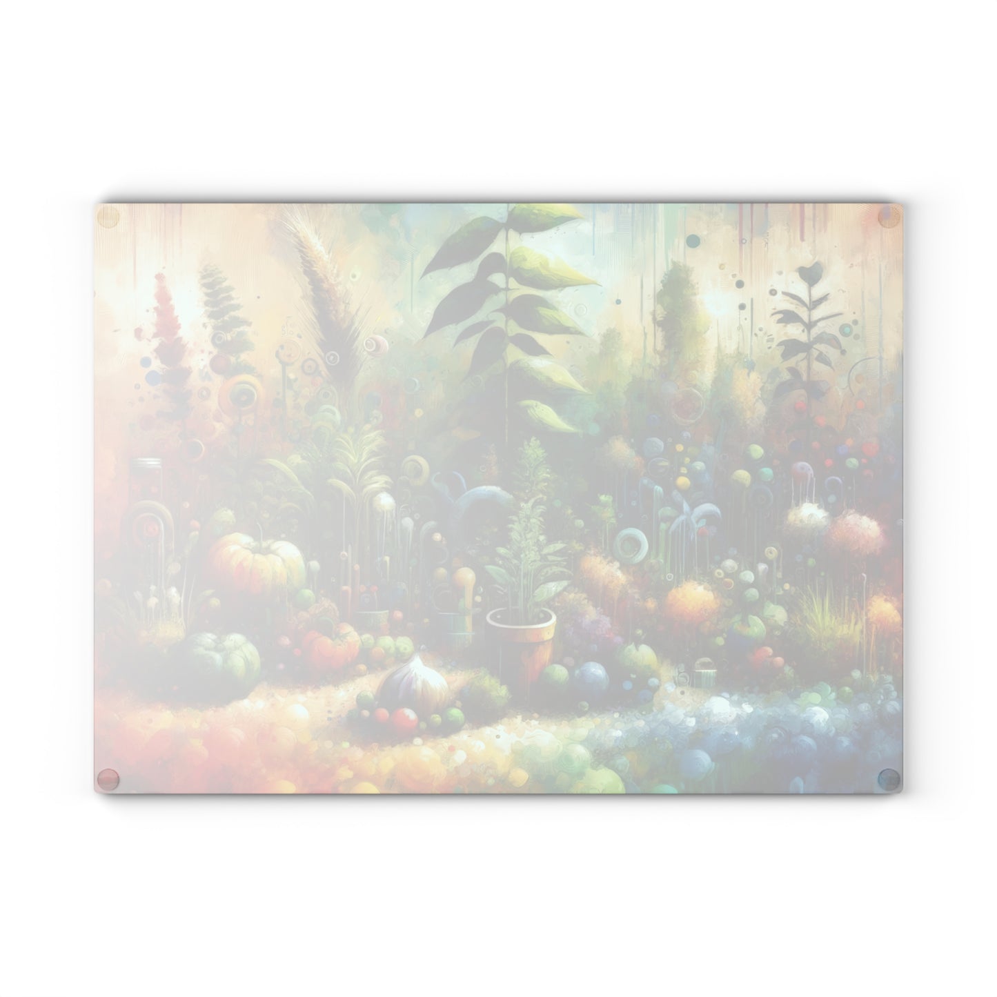 Communal Garden Microcosm Glass Cutting Board