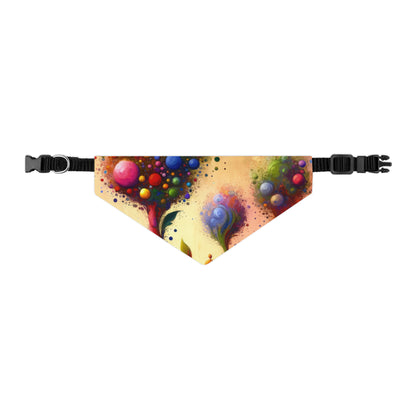 Vibrant Digital Arboriculture Pet Bandana Collar
