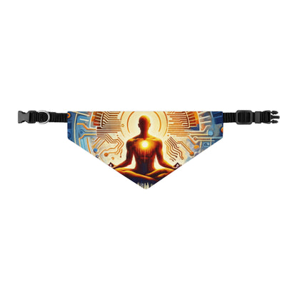 Meditative Technological Fusion Pet Bandana Collar