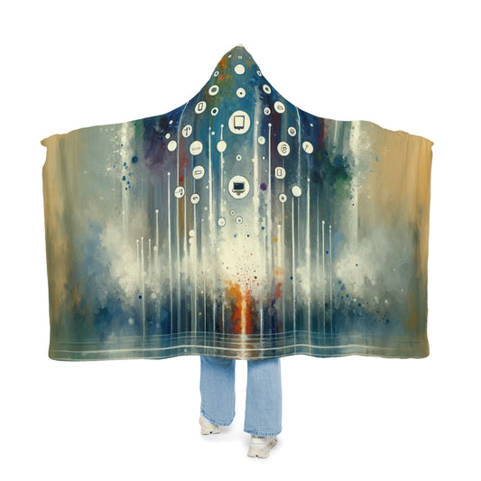 Tachism Digital Escape Snuggle Blanket