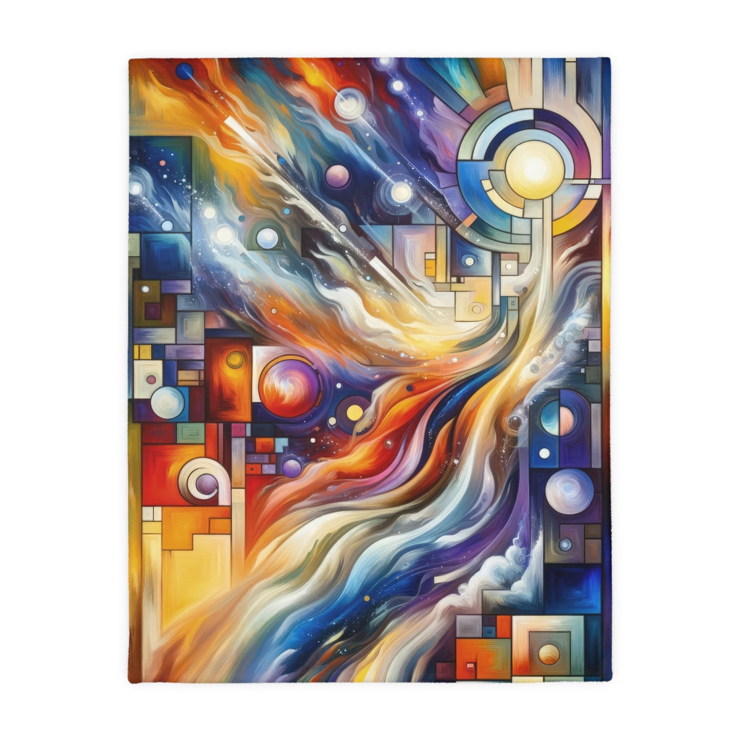 Cosmic Tachism Alchemy Velveteen Microfiber Blanket (Two-sided print)