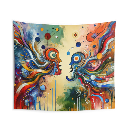 Conversational Catalyst Tachism Indoor Wall Tapestries