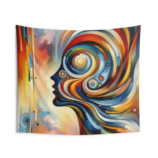 Transformative Harmonic Tachism Indoor Wall Tapestries