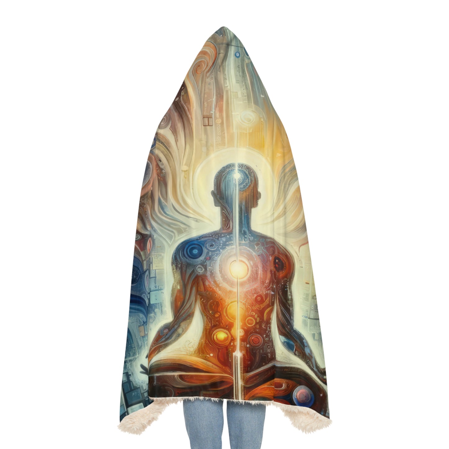 Technological Spiritual Synthesis Snuggle Blanket