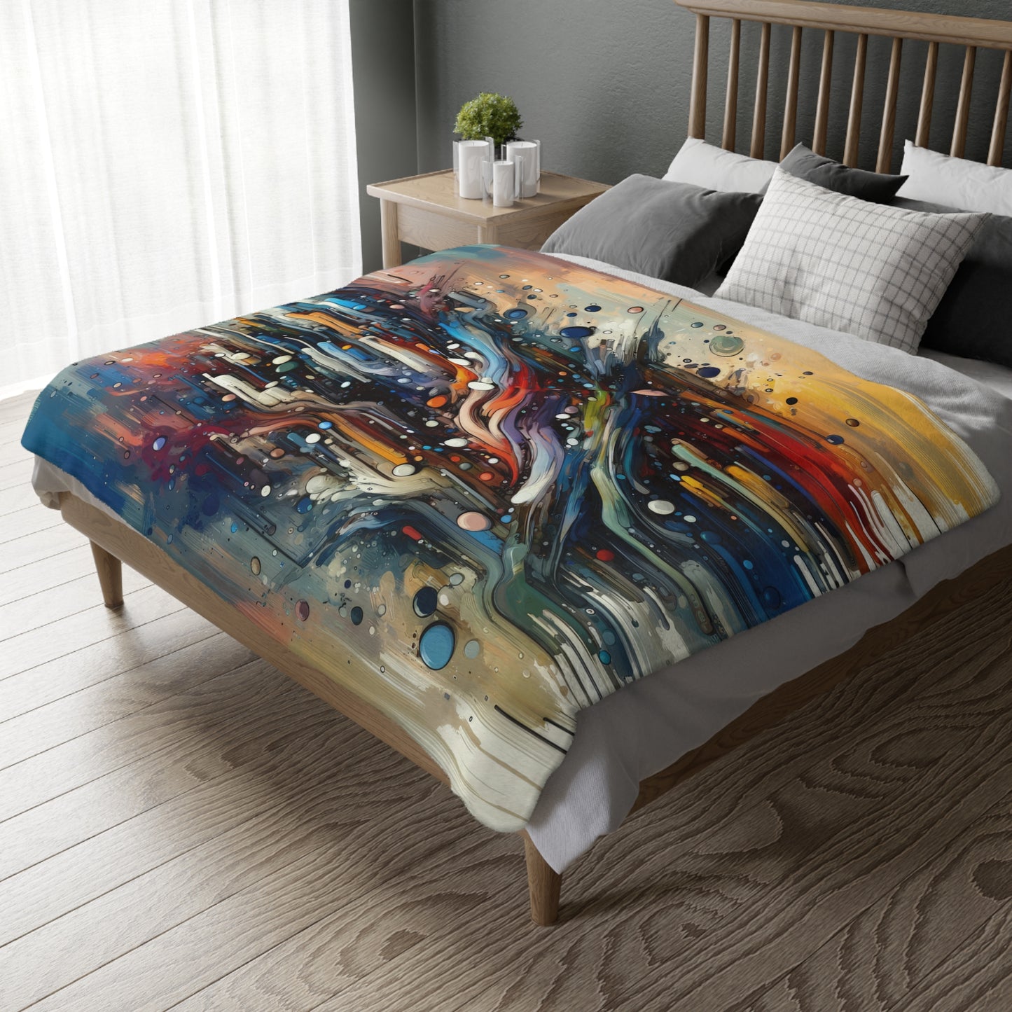 Coherent Change Visualization Velveteen Microfiber Blanket (Two-sided print)