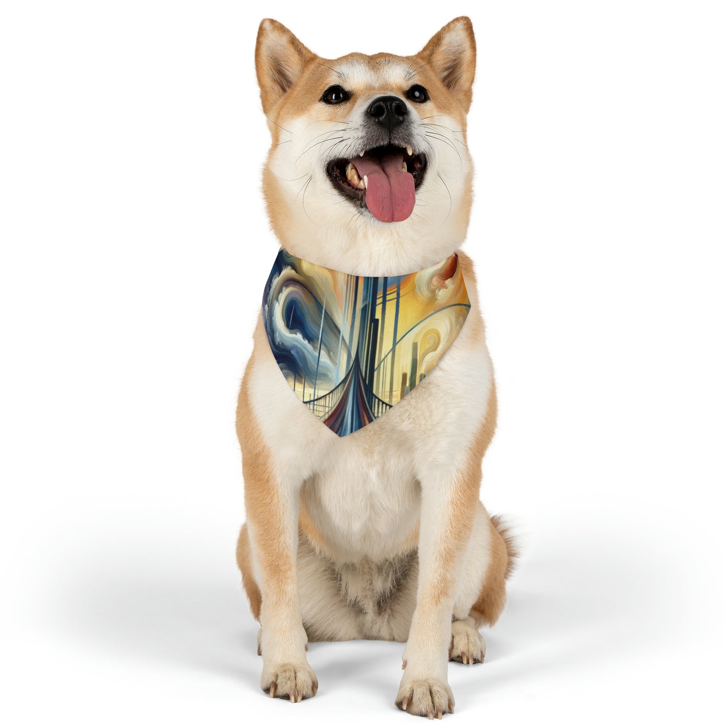 Conscious Bridge Tachism Pet Bandana Collar