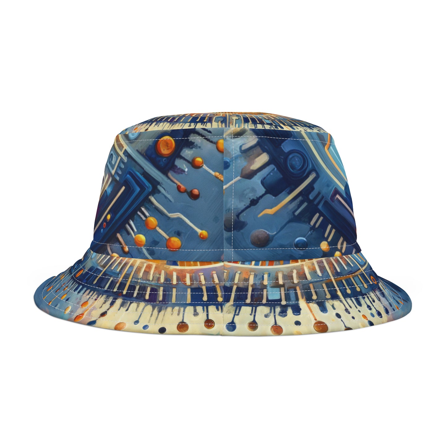 Meditative Technological Fusion Bucket Hat (AOP)