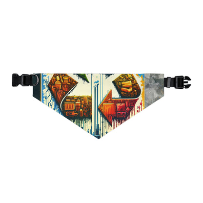 Upcycling Lifecycle Artistry Pet Bandana Collar