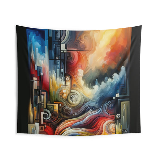 Tuning Essence Abstract Indoor Wall Tapestries