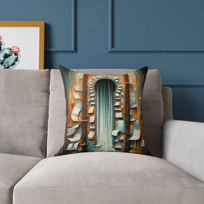 Illuminated Truths Mirror Spun Polyester Pillow