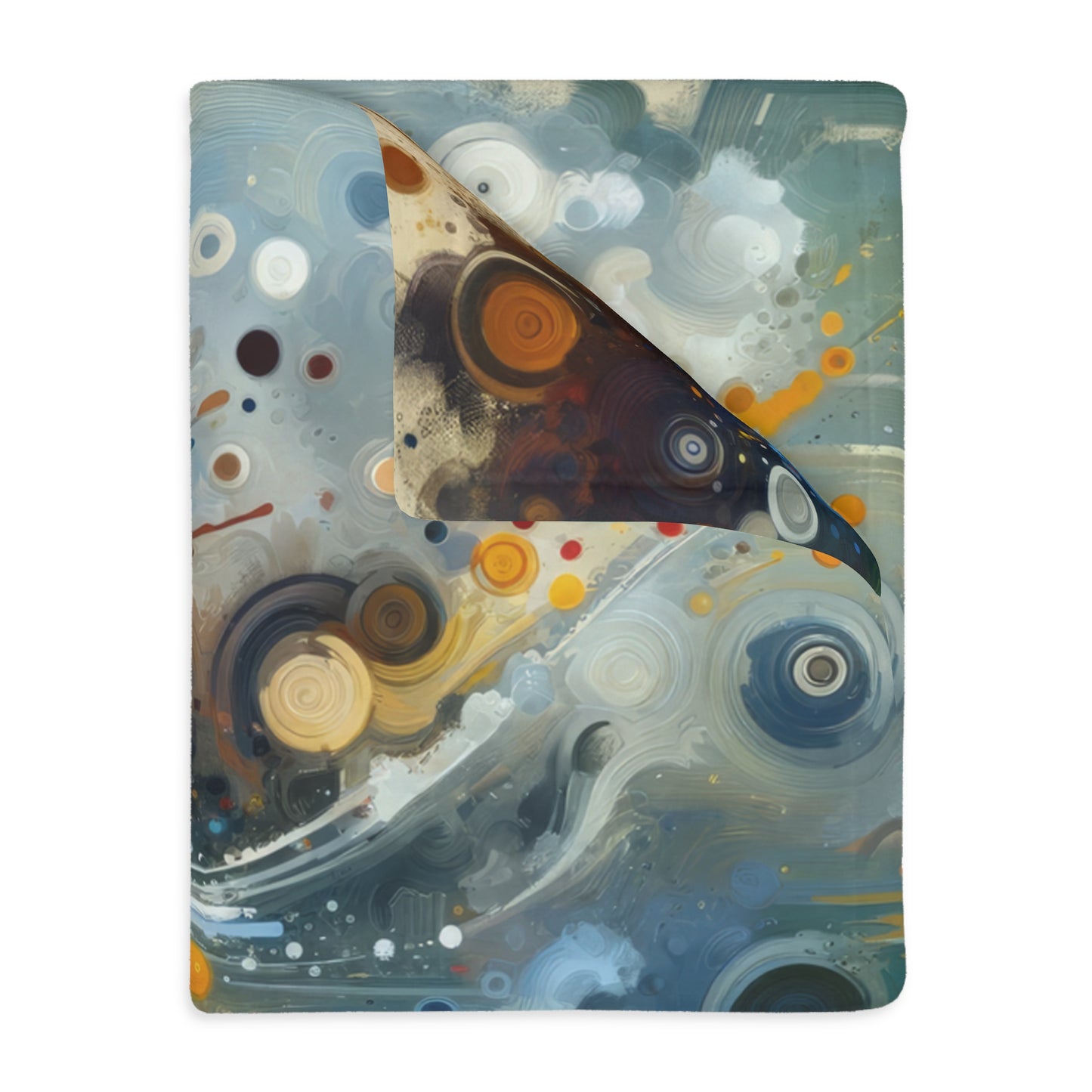 Desire Visualization Tachism Velveteen Microfiber Blanket (Two-sided print)