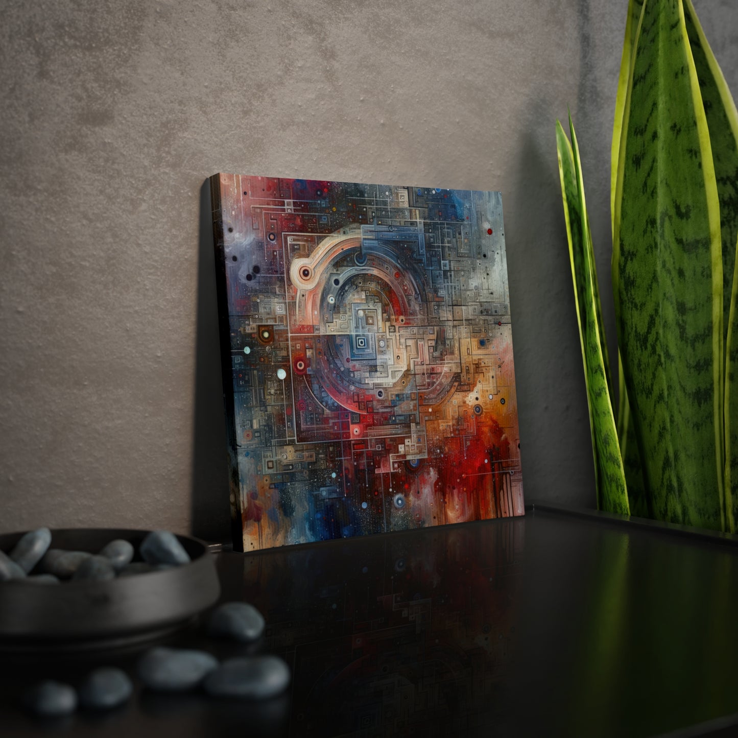 Awareness Algorithm Tachism Canvas Photo Tile